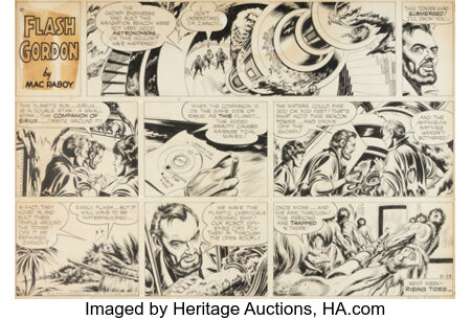 Raboy, Mac | Mac Raboy Flash Gordon Sunday Comic Strip Original Art Dated 6-23-63 (King Features Syndicate, 1963).... | Heritage
