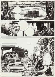 Unidentified European Comic Artist (non-superhero - Alberto Breccia Skorpio "Agente Nessuno" Story Page 8 Original Art (Record Editions, 1977)....