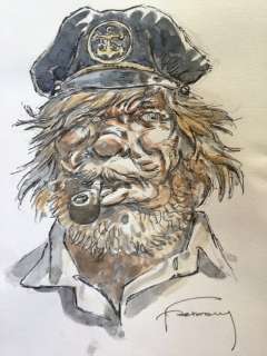 Hermann | Hermann - Dessin original couleur - Bernard Prince - Barney Jordan | Catawiki