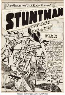 Kirby, Jack | Jack Kirby and Joe Simon Stuntman #2 Splash Page 1 Original Art (Harvey, 1946).... | Heritage