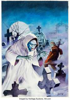 FernÃ¡ndez, Fernando - Fernando Fernandez Gespenster Spezial # 212 Cover Original Art (Bastei Verlag, 1974)....