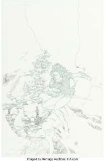 Mario Alberti Aquaman: Sword Of Atlantis #52 Cover Original Art (DC, 2001)....