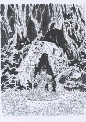 Colombié & Zulianel | Les Songes du roi Griffu, tome 3, illustration pour jaquette alternative | Galerie 9ème Art