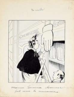 Benjamin Rabier | Un comble. Monsieur Parvenu, chemisier fait venir&hell | Coutau Bégarie