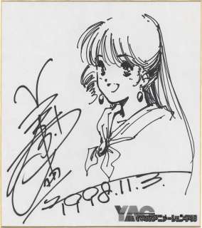 Haruhiko Mikimoto Hand-Drawn Shikishi "Macross: Do you remember love?" Lin Minmay | Mandarake (Big Web)