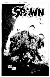 Greg Capullo , Todd McFarlane - spawn #69 cover (todd mcfarlane inks, sam burke &twitch williams save spawn! ) 1997