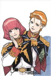 Hiroyuki Kitazume Hand-Drawn Color Illustration "Mobile Suit Gundam CDA Portrait of a Young Comet" Haman/Natalie | Mandarake (Big Web)