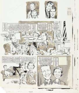 Drucker, Mort - Mort Drucker MAD #100 Complete 5-Page Story "The Nilson Family" Ozzie & Harriet Parody Original Art (E... (Total: 5 Original Art)