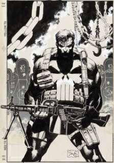 Lee, Jim - Jim Lee The Punisher Armory #2 Cover Original Art (Marvel, 1991)....