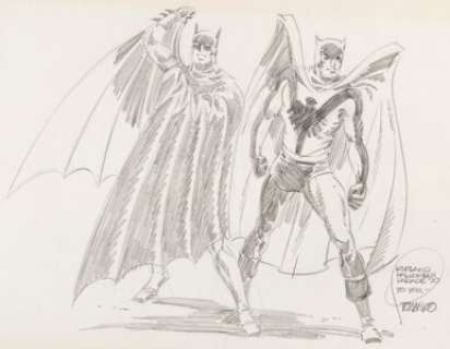 Steranko, Jim - Jim Steranko - Batman and Nighthawk Illustration Original Art (1970)....