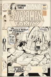 Schaffenberger, Kurt - Kurt Schaffenberger Superman Family #172 Cover Original Art (DC, 1975)....