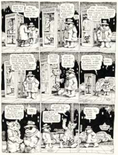 Crumb, Robert | Robert Crumb Cavalier Magazine Vol.18 #11 Sept-1968 "Fritz the Cat" Story Page 6 Original Art (Dugent Publishing, ... | Heritage