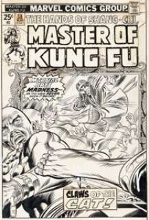 Kane, Gil - Gil Kane and Frank Giacoia Master of Kung Fu #38 Cover Original Art (Marvel, 1976)....