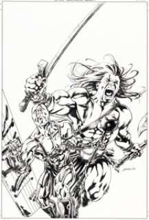 Marvel Artist - David Yardin Skaar: Son of Hulk #8 Cover Original Art (Marvel, 2009)....