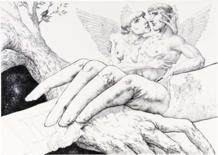 José Roosevelt L‘Horloge #3 Chapter Cover The Gemini Original Art (Éditions Paquet, 2001). ...