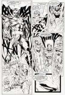 Andy Kubert and Mark Pennington - X-Men #14 "X-Cutioner‘s Song" Part 3 Story Page 6 Original Art (Marvel, 1992)....