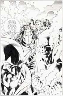 Dave Gibbons - Rising Stars #9 Variant Cover Original Art (Image, 2000)....