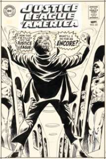 Dick Dillin and Joe Giella - Justice League of America #65 Cover Original Art (DC, 1968)....