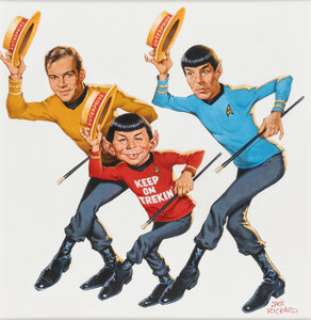 Jack Rickard - MAD #186 Star Trek Cover Original Art (EC, 1976)....