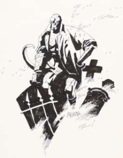 Mike Mignola Hellboy Illustration Original Art (Undated). |  | Heritage