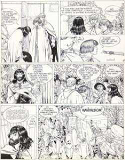 André Juillard - Masquerouge, Le Fantôme #1 Pif Gadget #584 Story Page 2 Original Art (Éditions Vaillant, 1980).