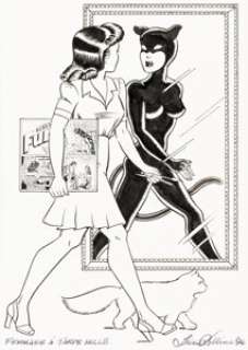 Trina Robbins "Femmage á Tarpé Mills" - Illustration Original Art (1996).