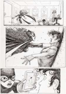 Ian Bertram - Batman Eternal #11 Batgirl Story Page 10 Original Art (DC, 2014).