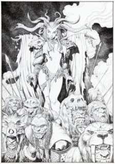 Arthur Adams - Another Arthur Adams Sampler Vol. 2 Sketchbook Cover Original Art (2003).