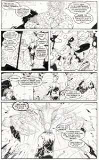 Frank Quitely and John Stokes - The Invisibles #1 Story Page 16 Original Art (DC, 2000).