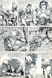 Barry Windsor-Smith - Machine Man #4 Story Page 15 Original Art (Marvel, 1985).