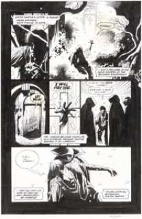 Mike Mignola and John Nyberg Bram Stoker‘s Dracula #3 Story Page 6 Original Art (Topps, 1992).