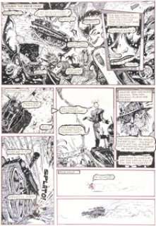 Jamie Hewlett Deadline Magazine #1 Story Page 4 Tank Girl First Appearance Original Art (Deadline Publications, 1988)