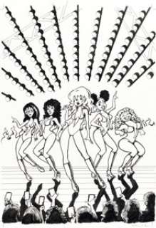 Larry Welz The Collected Cherry‘s Jubilee Cover Original Art (Discordia Pub., 2024).