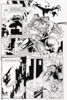 Marc Silvestri and Scott Williams Cyberforce #1 Story Page 19 Original Art (Image, 1993).