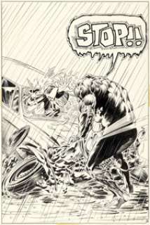 Bernie Wrightson Swamp Thing #1 Splash Page 21 Original Art (Marvel, 1972).