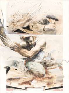 Kent Williams Havok & Wolverine - Meltdown #2 Story Page 29 Original Art (Marvel, 1988).