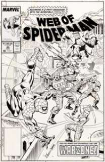 Alex Saviuk and Keith Williams Web of Spider-Man #44 Cover Joe Fixit Original Art (Marvel, 1988). | Heritage