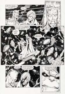 Ron Lim and Joe Rubinstein The Infinity Gauntlet #5 Story Page 21 Original Art (Marvel, 1991).