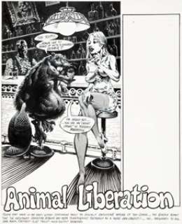 Rand Holmes The Georgia Straight Vol.9 #378 Cover Original Art (Georgia Straight, 1975). (Total: 2 Original Art) | Heritage