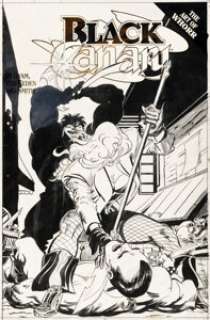 Trevor Von Eeden Black Canary #4 Cover Original Art (DC, 1993).