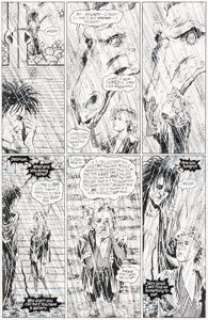 Jill Thompson and Vince Locke Sandman #42 Dream and Delirium Story Page 12 Original Art (DC, 1992).