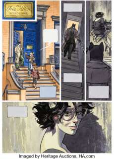 Juanjo Guarnido Blacksad #7 "Alors, Tout Tombe Part 2" Story Page 5 Original Art (Dargaud, 2023).