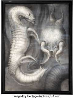 H.R. Giger - "The Tourist" Painting Original Art (ca. 1980). | Heritage