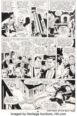 Bob Powell and Wally Wood Daredevil #10 Story Page 16 Original Art (Marvel, 1965).