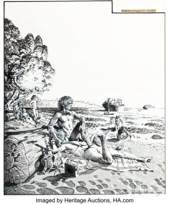 Rand Holmes Georgia Straight Vol.9 #399 Cover Original Art (Overstory Media Group, 1975). | Heritage