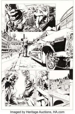 Lee Bermejo and Mick Gray Joker Story Page 100 Original Art (DC, 2008).