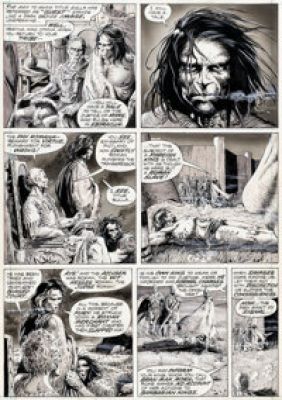 Barry Smith and Tim Conrad The Savage Sword of Conan #16 "Worms of the Earth" Story Pages 3-4 Original Art (Marvel, 1976). (Total: 2 Original Art)