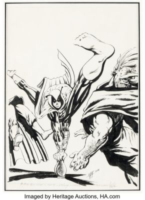 Dave Sim Cerebus #39 Moon Roach Cover Original Art (Aardvark-Vanaheim, 1982).