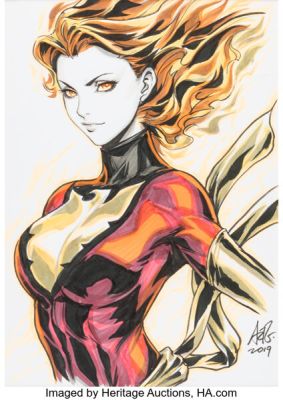 Artgerm (Stanley Lau) - Dark Phoenix Illustration Original Art (2019). | Heritage