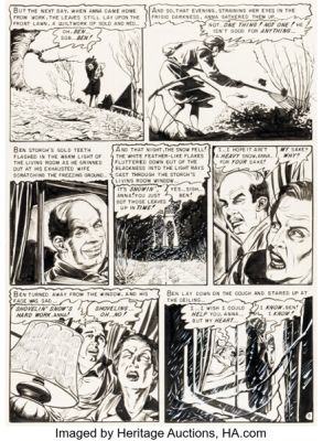 Graham Ingels Crime SuspenStories #15 "Hail and Heart-y!" Story Page 5 Original Art (EC, 1953). | Heritage